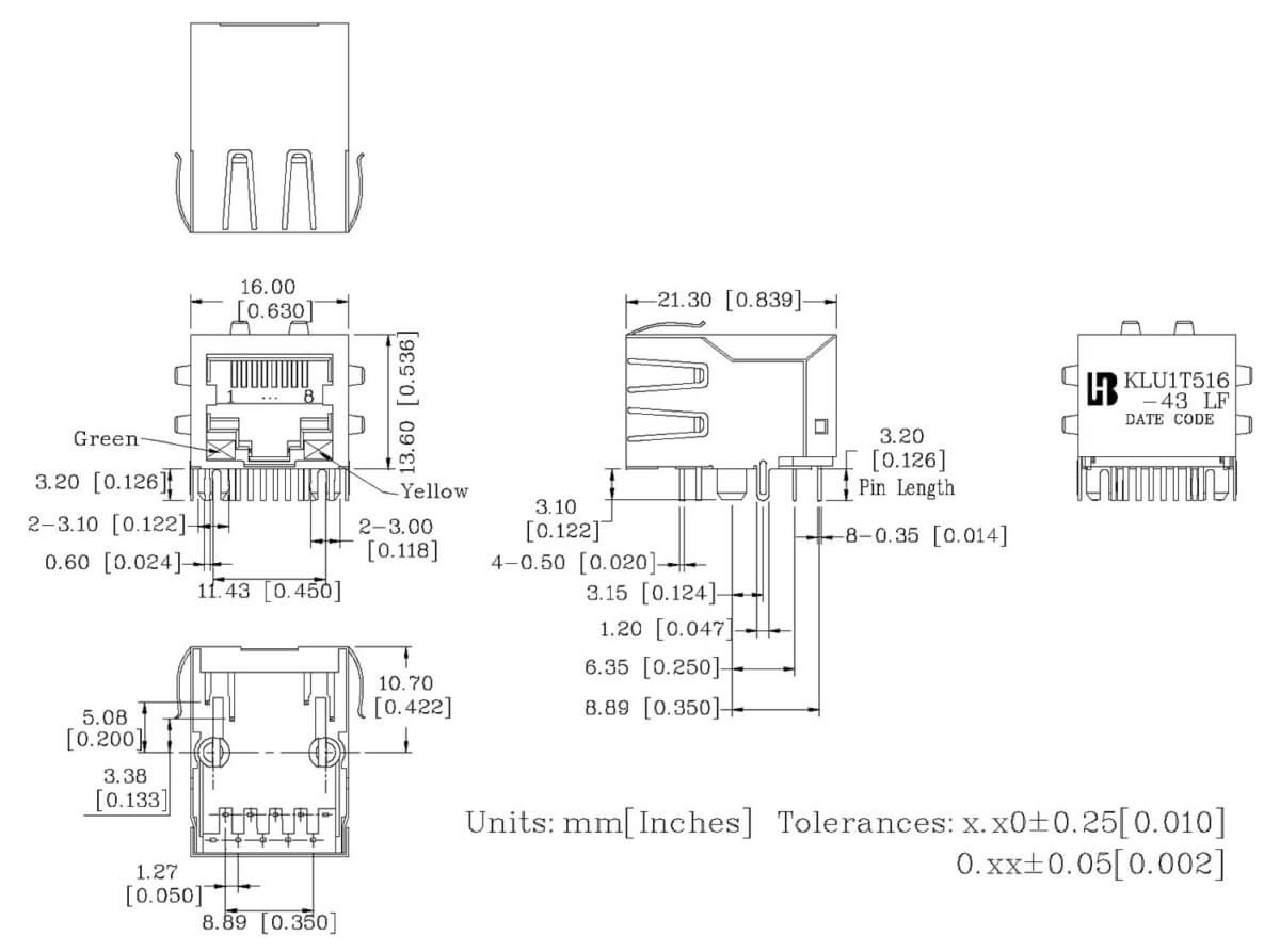 klu1t516-43 lf mechanical